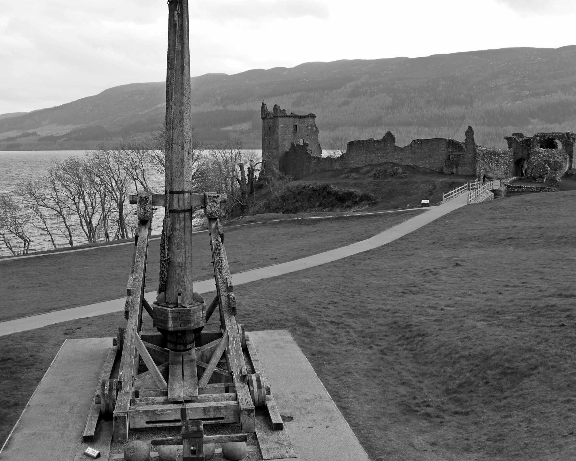 Catapult at Urquhart Castle