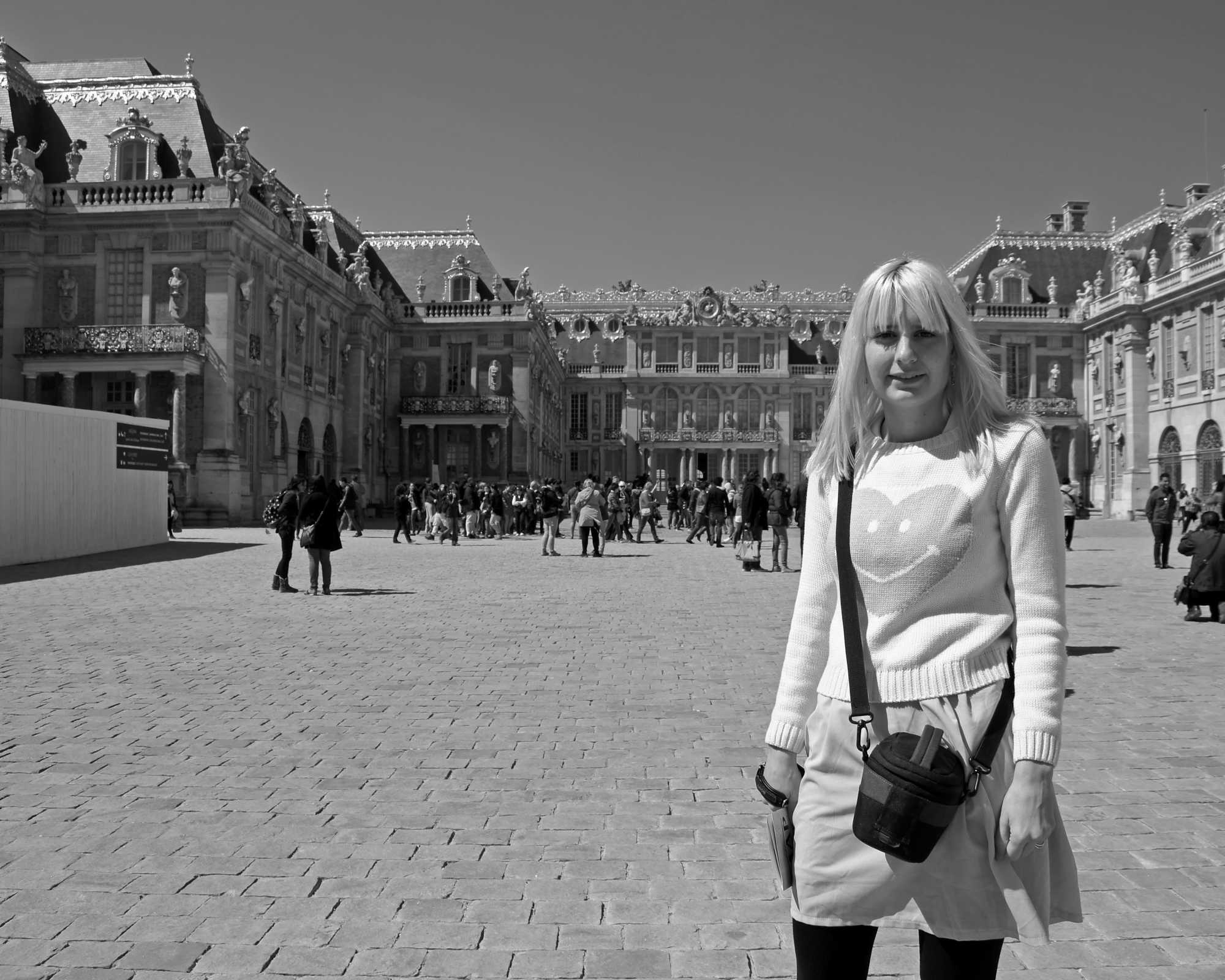In front of the Palace