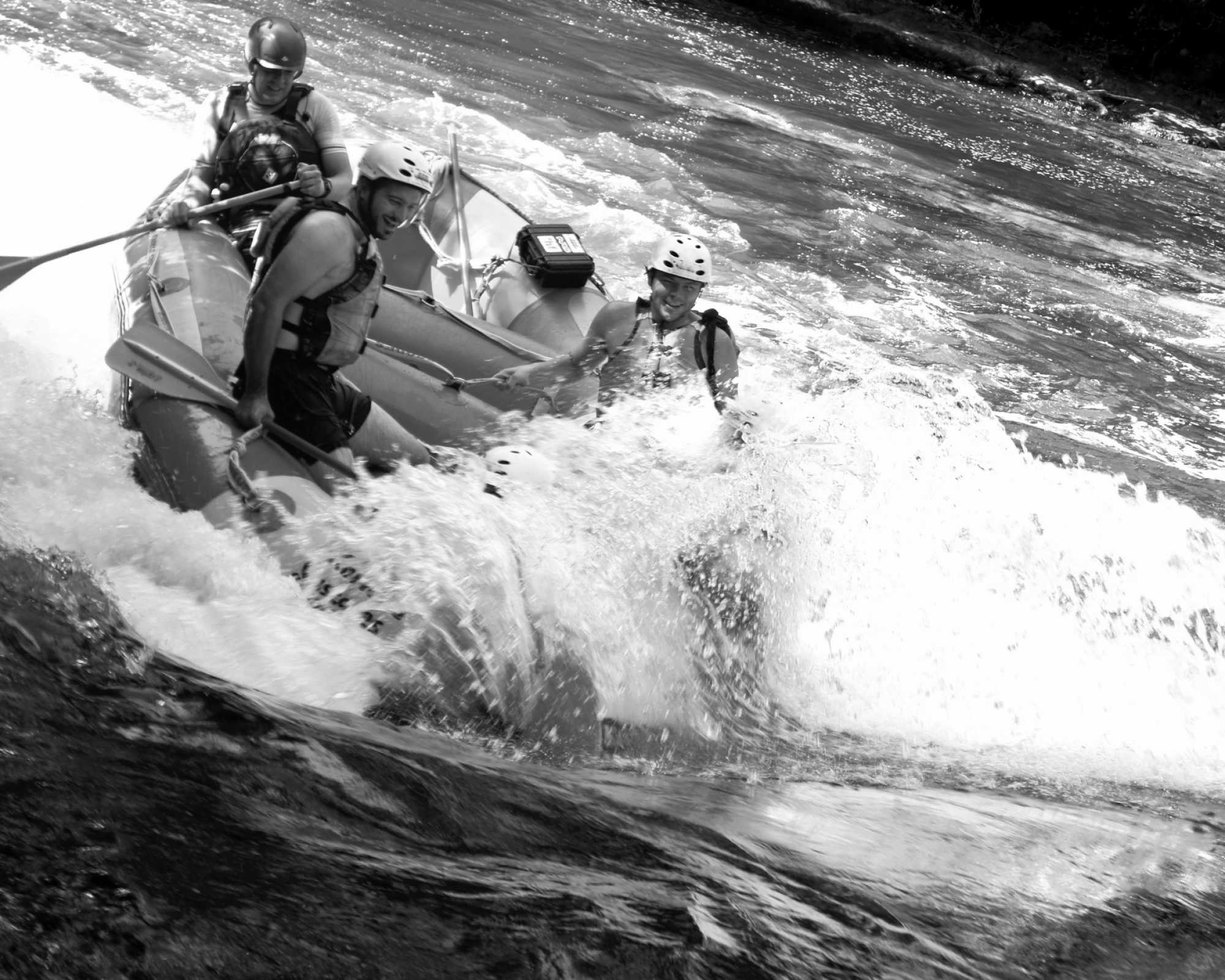 Raft on the Falls at Rotorua